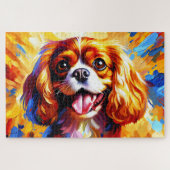 Cavalier King Charles Spaniel Blenheim Dog Acrylic Legpuzzel (Horizontaal)