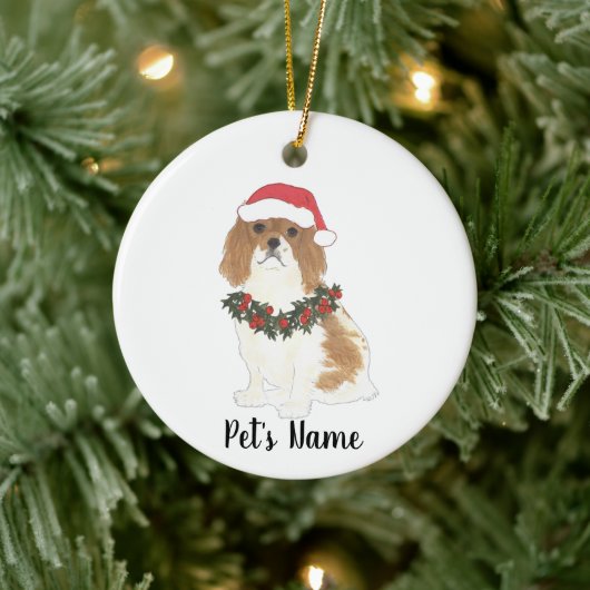 Cavalier King Charles Spaniel (Blenheim) Keramisch Ornament (Boom)