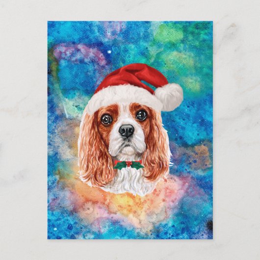 Cavalier King Charles Spaniel Breed Dog Kerstmis Feestdagenkaart (Voorkant)