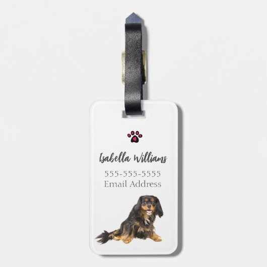 Cavalier King Charles Spaniel Brother & Zuster Bagagelabel (Achterkant verticaal)
