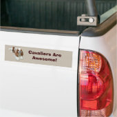 Cavalier King Charles Spaniel Bumpersticker (Op Truck)