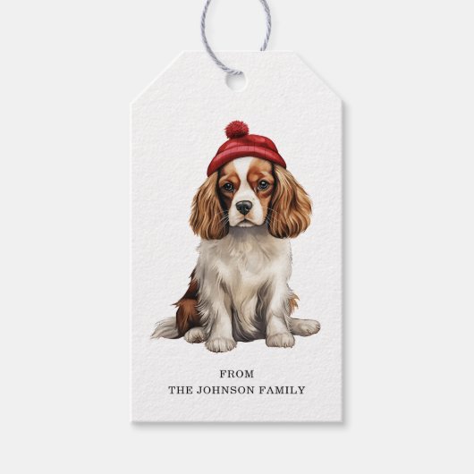 Cavalier King Charles Spaniel Cadeau Labels Cadeaulabel (Voorkant)