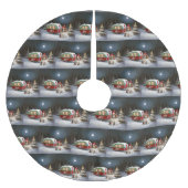 Cavalier King Charles Spaniel Caravan Kerstmis Kerstboom Rok (Voorkant)