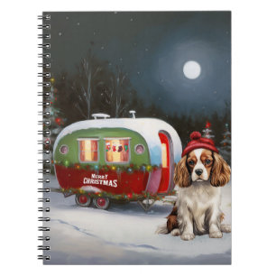 Cavalier King Charles Spaniel Caravan Kerstmis Notitieboek
