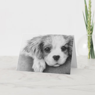 Cavalier King Charles Spaniel Chien Carte de voeux