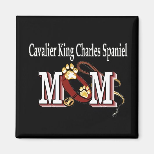 cavalier KING CHARLES SPANIEL chien maman Magnet (Devant)