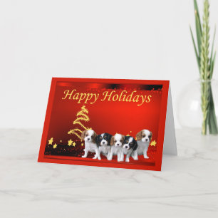Cavalier King Charles Spaniel Christmas Kaart Star