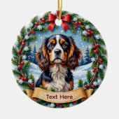 Cavalier King Charles Spaniel Christmas Keramisch Ornament (Voorkant)