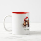Cavalier King Charles Spaniel Christmas Mug (Gauche)