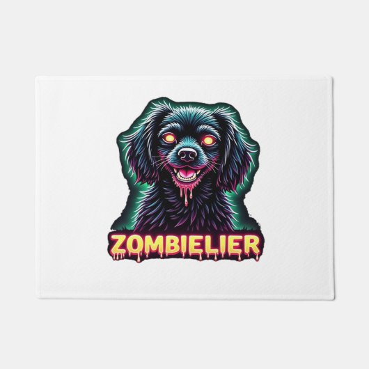 Cavalier King Charles Spaniel CKCS Zombie Dog Hall Deurmat (Voorkant)