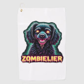 Cavalier King Charles Spaniel CKCS Zombie Dog Hall Golfhanddoek (Voorkant)