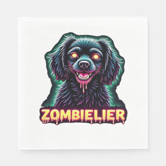 Cavalier King Charles Spaniel CKCS Zombie Dog Hall Servet (Voorkant)
