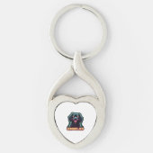 Cavalier King Charles Spaniel CKCS Zombie Dog Hall Sleutelhanger (Voorkant)
