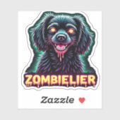 Cavalier King Charles Spaniel CKCS Zombie Dog Hall Sticker (Vel)