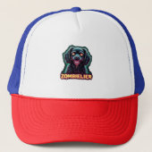 Cavalier King Charles Spaniel CKCS Zombie Dog Hall Trucker Pet (Voorkant)