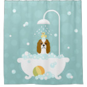 Cavalier King Charles Spaniel Classic Kleur Douchegordijn (Voorkant)