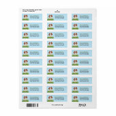Cavalier King Charles Spaniel Daffodil Garden Etiket (Full Sheet)