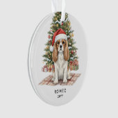 Cavalier King Charles Spaniel de Noël personnalisé (devant)