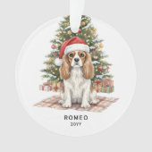 Cavalier King Charles Spaniel de Noël personnalisé (devant)