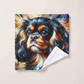 Cavalier King Charles Spaniel Dog Acrylic Print Ba (Gant de toilette)