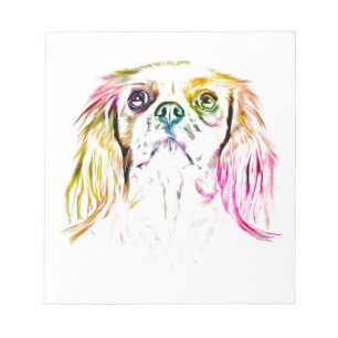 Cavalier King Charles Spaniel Dog Art Painting Notitieblok