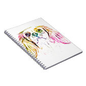 Cavalier King Charles Spaniel Dog Art Painting Notitieboek (Rechterzijde)