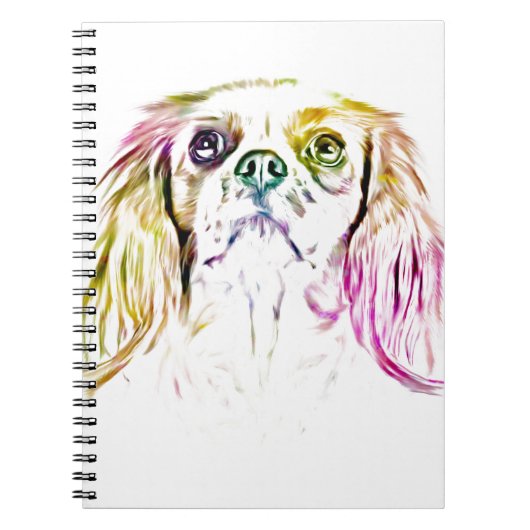 Cavalier King Charles Spaniel Dog Art Painting Notitieboek (Voorkant)