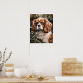 Cavalier King Charles Spaniel Dog Art Print Poster (Keuken)