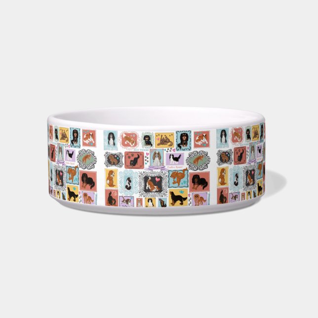 Cavalier King Charles Spaniel Dog Bowl Voerbakje (Voorkant)