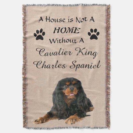 Cavalier King Charles Spaniel Dog Deken (Voorkant Verticaal)
