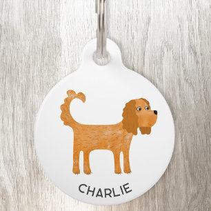 Cavalier King Charles Spaniel Dog gepersonaliseerd Huisdierpenning