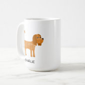 Cavalier King Charles Spaniel Dog gepersonaliseerd Koffiemok (Voorkant links)