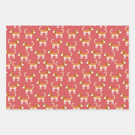 Cavalier King Charles Spaniel Dog Inpakpapier Vel (Voorkant 3)