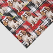 Cavalier King Charles Spaniel Dog Kerstmis Tissuepapier (Detail)