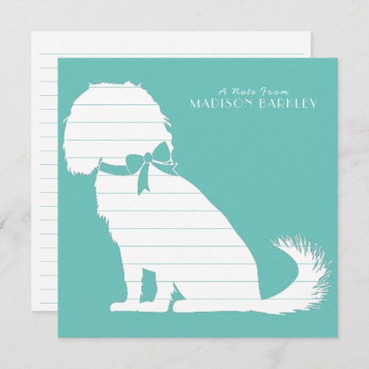 Cavalier King Charles Spaniel Dog Puppy Bedankkaart (Voorkant / Achterkant)