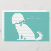Cavalier King Charles Spaniel Dog Puppy Briefpapier (Voorkant / Achterkant)