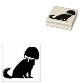 Cavalier King Charles Spaniel Dog Puppy Rubberstempel (Gestempeld)