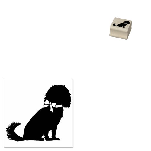 Cavalier King Charles Spaniel Dog Puppy Rubberstempel (Gestempeld)