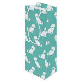 Cavalier King Charles Spaniel Dog Puppy Wijn Cadeautas (Achterkant Gekanteld)