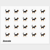 Cavalier King Charles Spaniel Dog Ronde Sticker (Vel)