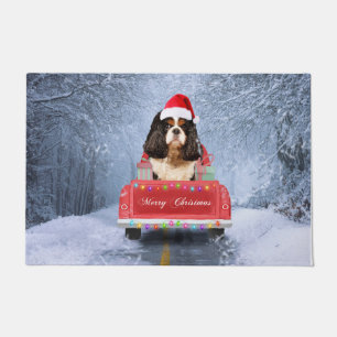 Cavalier King Charles Spaniel Dog Snow kerst Deurmat