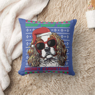 Cavalier King Charles Spaniel Dog Wof Merry Chris Kussen