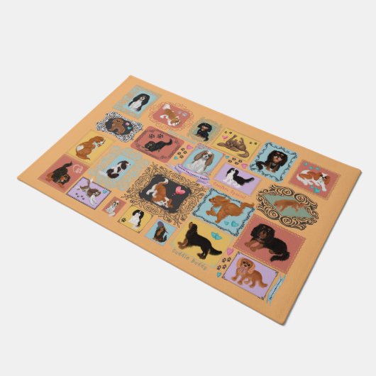 Cavalier King Charles Spaniel door Mat (Schuin)