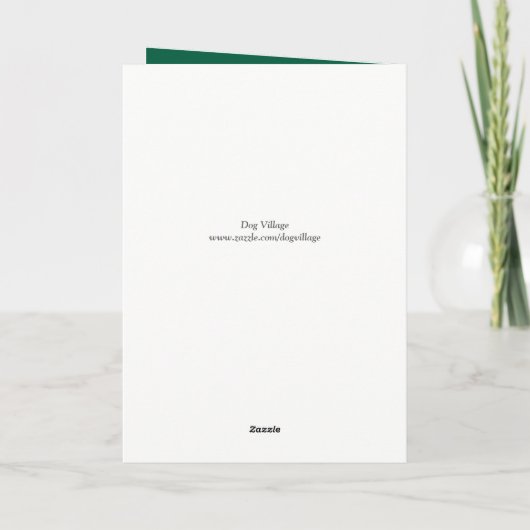 Cavalier King Charles Spaniel en Bird Feestdagen Kaart (Achterkant)