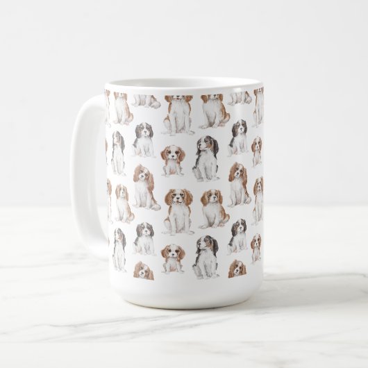 Cavalier King Charles Spaniel en céramique Mug (Devant gauche)