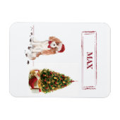 Cavalier King Charles Spaniel Funny Kersthond Magneet (Horizontaal)