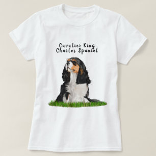 Cavalier King Charles Spaniel geïllustreerd T-Shi T-shirt