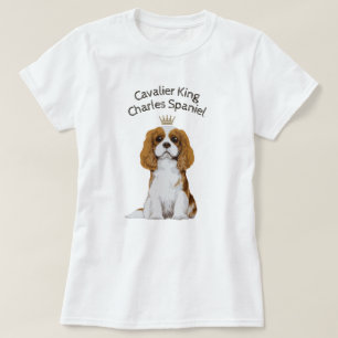 Cavalier King Charles Spaniel geïllustreerd T-Shi T-shirt