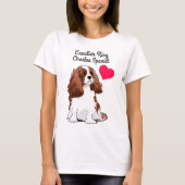 Cavalier King Charles Spaniel geïllustreerd T-Shir T-shirt (Voorkant)