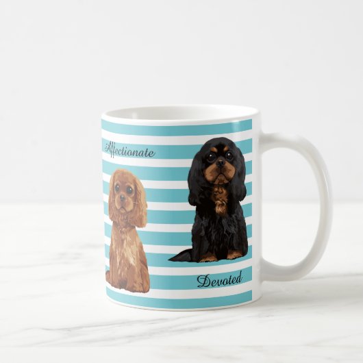 Cavalier King Charles Spaniel geïllustreerde Mok (Rechts)